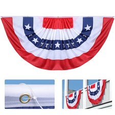  UNOMOR 4 juillet Hanging US Flag Drapeau patriotique Bunting Presidents Day