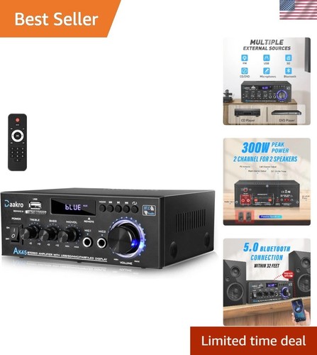 Stereo audio amplifier 300w - audio, amplifier,300w