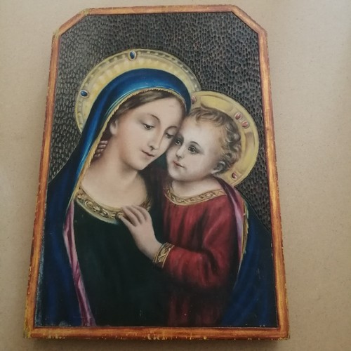 Peinture gravure polychrome - gravure,