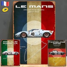 *** 3 = Plaques Murales Alu, Retro & Vintage, Circuits Europe, COLLECTORS ! ***