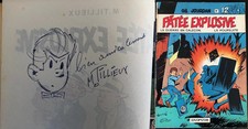 SUPERBE ET RARE DÉDICACE MAURICE TILLIEUX GIL JOURDAN 12 EO DUPUIS 1971 BE