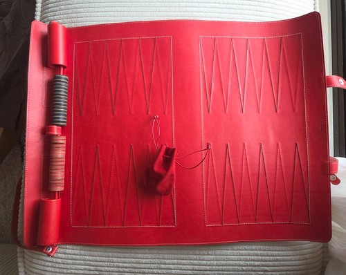 Backgammon ferrari cuir de - ferrari,