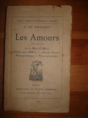 1424 ronsard amours - sur, la