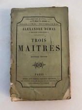 Ancien Livre TROIS MAITRES A