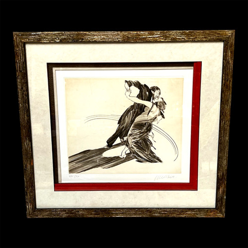 Lithographie weisbuch tango - "weisbuch",