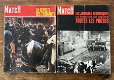 Lot de 2 PARIS MATCH Mai 1968