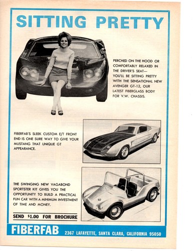 1967 fiberfab avenger - avenger, gt-12