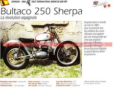 BULTACO 250 Sherpa ( Sammy MILLER ) 1965 Fiche Moto 000159