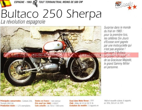 Bultaco 250 sherpa sammy - bultaco, (