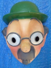 MASQUE CESAR (1) de TOURNESOL 24x22cm - HERGE TINTIN - TBE