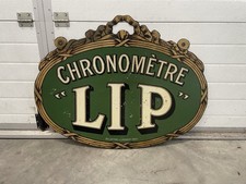 Plaque Tôle Peinte LIP Ancienne No Émaillée 