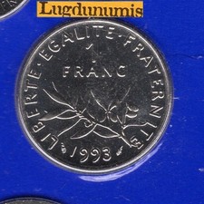 BU 1993 1 Franc Semeuse 1993 BU FDC 3095 Exemplaires Scellés coffret BU