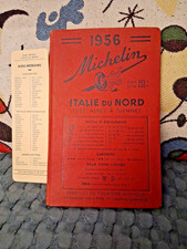 guide michelin 1956 Italie du Nord Prix de Vente Francs Algérie et Tunisie 