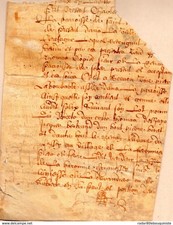 CLOPIER. parchemin. 4 pages
