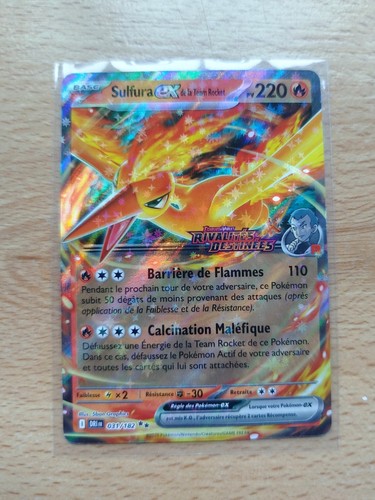 Carte pokémon sulfura de - ex,