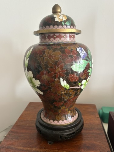 Cloisonne pot couvert vase - pot,