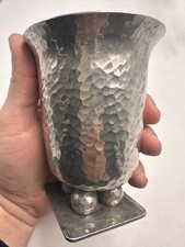 JEAN DESPRÉS (1889-1980) Vase Moderniste en dinanderie à col évasé,  Art déco