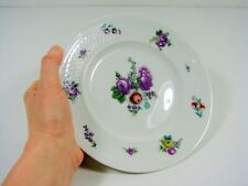 Antique Set of 5 Limoges HAVILAND Porcelain Dessert Plates Basketwork Decoration