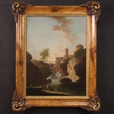 Ancien paysage tableau italien