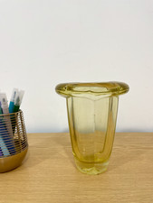 Vase Art Déco en verre épais