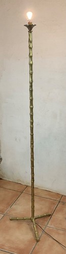 Lampadaire bambou tripode