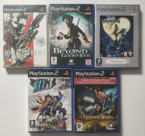 Lot jeux ps2 metal - 5,