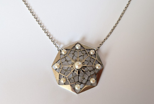 Ancien collier art déco - collier,