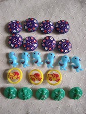 20 Boutons anciens plastique