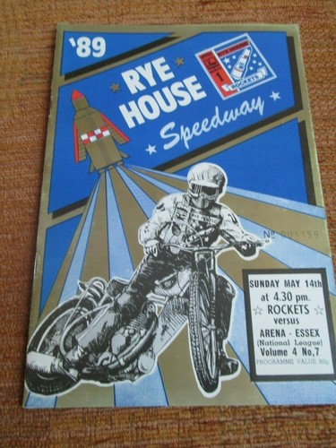 Programme speedway rye house - -,