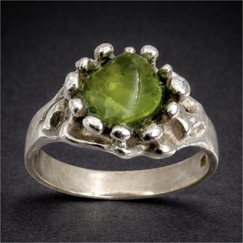Bague sertie argent - , fin