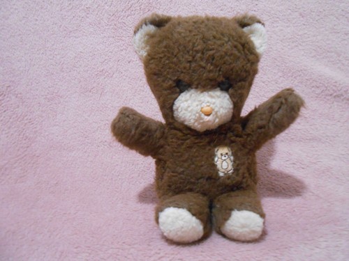 Peluche doudou ours marron