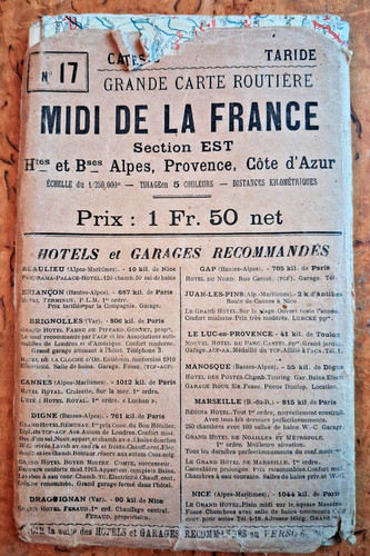 Grande carte routière taride - carte,