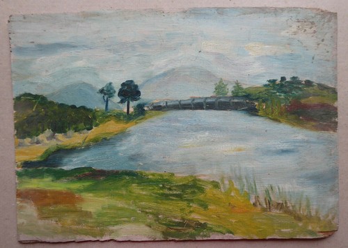 41x29cm vieux tableau - vieux,