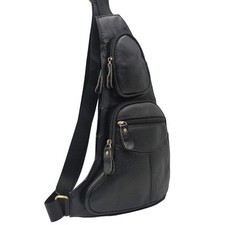 Cuir Sling Poitrine Sac