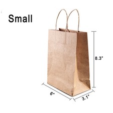 10pcs papier kraft vierge - vierge, sac