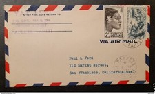 Océanie Lettre 1951 Tahiti Polynésie Enveloppe pour San Francisco Cover