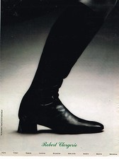 PUBLICITE ADVERTISING 074  1990   ROBERT CLERGERIE collection bottes chaussures