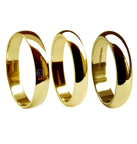 4mm18ct jaune forme - 4mm18ct, or