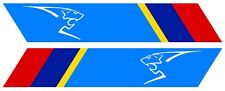 2 X BANDES POUR PEUGEOT SPORT GTI RALLYE 15cmX3cm STICKER AUTO BC093