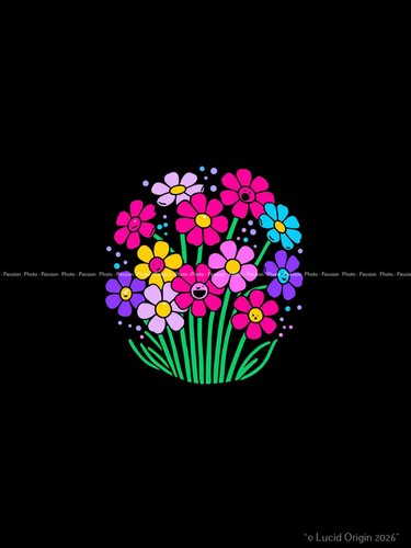Photo floral kawaii - photo, moderne