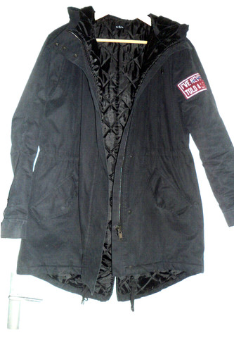 Parka capuche noire - ,