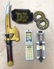 Power Rangers Samurai Shinkenger Morpher Weapon 4p Disc 2p set BANDAI Japan