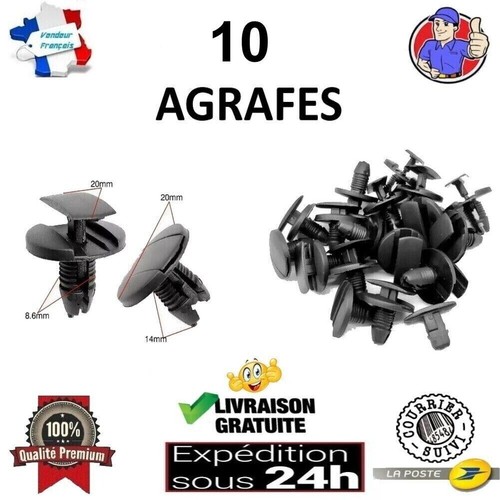 Agrafe rivet de fixation - 10,