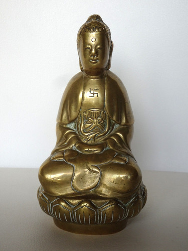 Ancienne statuette bouddha - ancienne, en