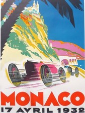POSTER AFFICHE MONACO GRAND