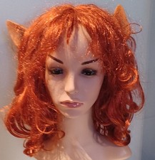 Perruque elfe femme rousse mi-longue.  occasion mais excellent état