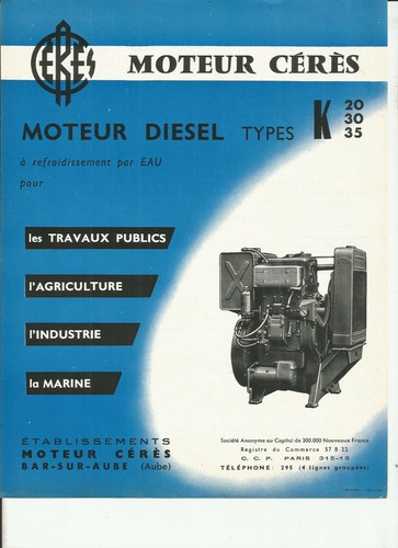 Ceres moteur diesel - k, 20
