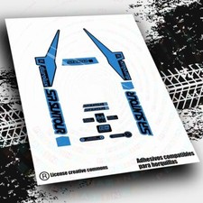 AUTOCOLLANT COMPATIBLE WP503 SR SUNTOUR DUROLUX 36 mm SET D'AUTOCOLLANTS