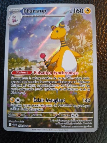 Carte pokémon pharamp - pokémon, ar