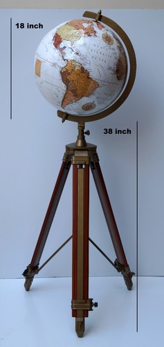 Globe mondial avec support - mondial, 18"